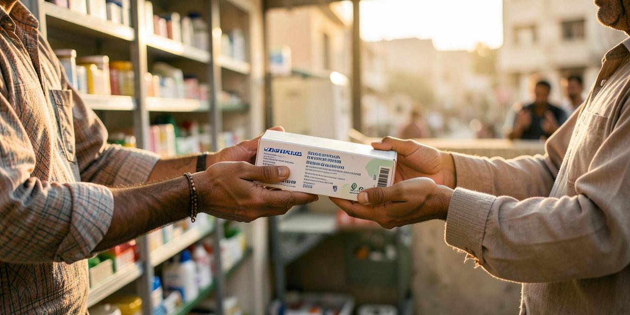 LeptisDwa medicine-sharing platform shown on a phone